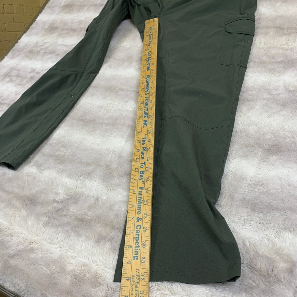 Kuhl Splash Cargo Hiking Pants Women 16 Regular Olive Green Roll Up Straight Leg - Picture 5 of 10